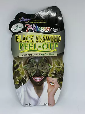 Montagne Jeunesse 7th Heaven Black Seaweed Peel-Off Face Mask Single • $2.99