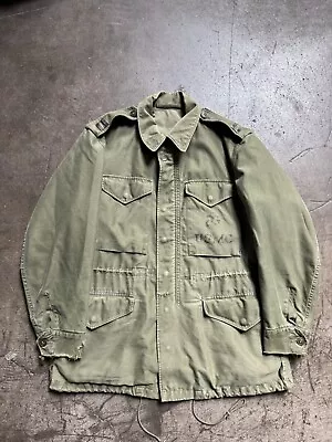 Vintage OG 107 Jacket  USMC Field Coat Mens Military Olive Green • $60