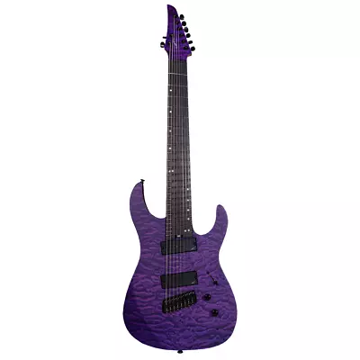 Legator N8FSS Ninja 8 Super Shred 8-String Multi-Scale Guitar Satin Quilt Purple • $999.99