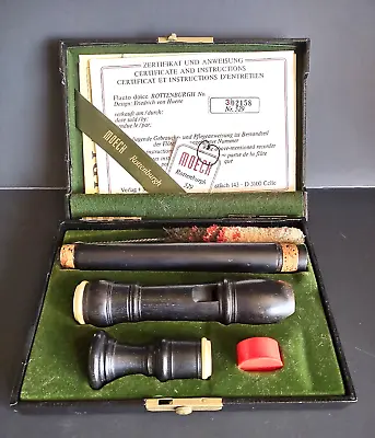 1983 Moeck Rottenburgh 529 Soprano Recorder *One Owner W/All Original Paperwork • $199.99