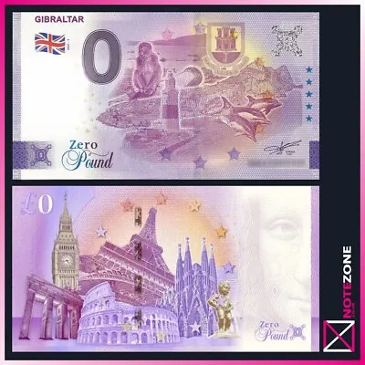 0 EURO Gibraltar 0 Pound Souvenir Test Fantasy Banknote Note 0 Euro • £6