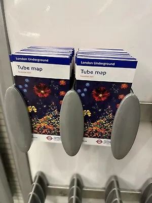 NEW THREE PACK TfL London Underground Tube Map December 2023 1ST CLASS • £3.19