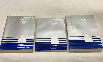 1989 Mitsubishi Montero Factory Dealer Service SHOP Repair Manual Set • $119.95