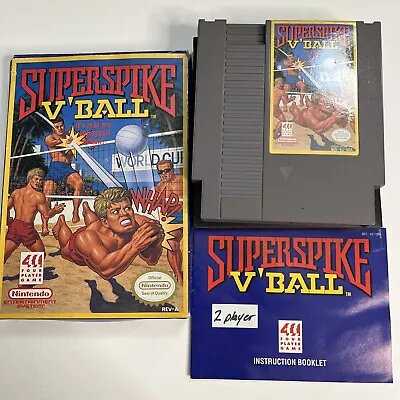 Superspike V'ball Nintendo NES Game Complete In Box With Manual • $19.99