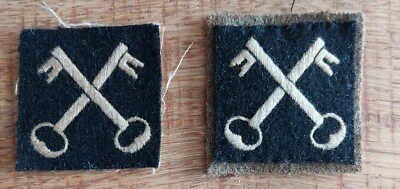 £13 • Buy BRITISH ARMY WW2 2nd INFANTRY DIVISION CLOTH FORMATION PATCH BADGE PAIR