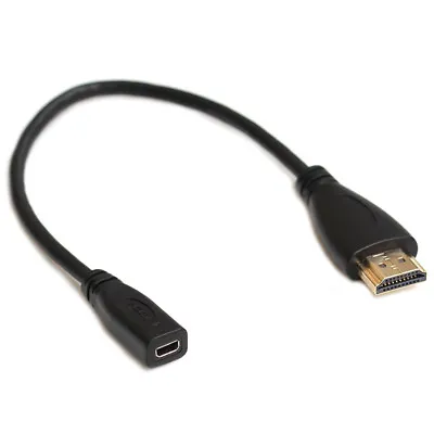 Micro HDMI Female To HDMI Male Adapter Cable Convertor For Tablet Cell Phone • $3.98