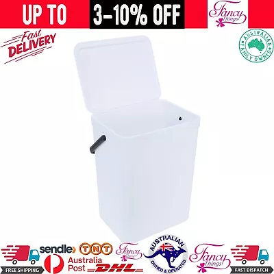 27L Touch Top Bin Kitchen Office Toilet Home Garbage Waste Rubbish Trash Indoor • $15.01