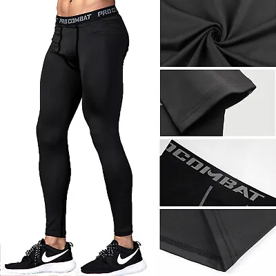 Men's Compression Under Base Layer Sports Workout Legging Trousers Running Pants • $11.99