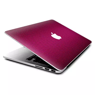 Skin Decals Wrap For MacBook Pro Retina 13  - Pinkblack Carbon Fiber Look • $15.98