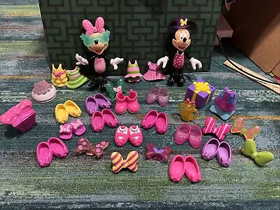 Disney Minnie Mouse Daisy Snap N’ Style Bow-Tique Dress Up Dolls Lot Mattel • $29.99