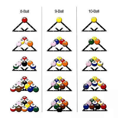  For 8/9/10 Ball Pool Magic Rack Sheet Positioning Plastic Billiard 2018 Sale • $9.96