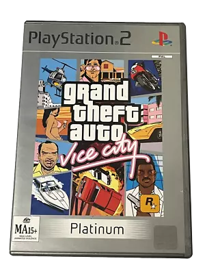 Grand Theft Auto Vice City PS2 (Platinum) PAL *Manual* • $24.90