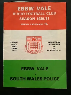 £1.25 • Buy 1984 EBBW VALE V TREDEGAR  Programme