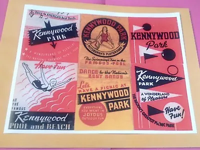 Early Kennywood Amusement Park Pittsburgh Pa. Rare Color Advertising New Poster • $9.95