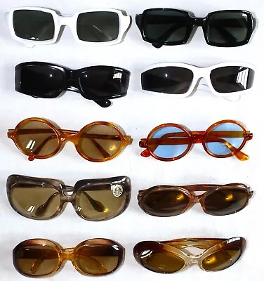 Lot 10 Vintage 1960/70s French New Sunglasses Oversized New Old Stock • $100