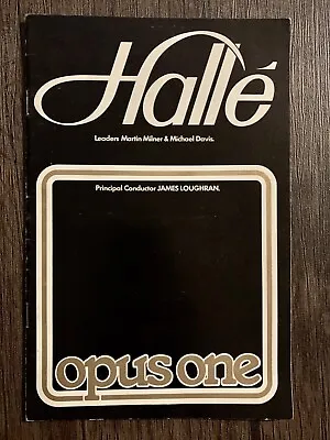 RARE Halle Orchestra Concert Programme 1979 Manchester Free Trade Hall 1970s • £10.04