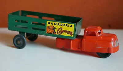 Mexican Vintage PLASTIMARX Toy Plastic / Tin Ganaderia Campeona Truck 1960s • $150