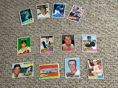VINTAGE RARE COLLECTION MLB BASEBALL TRADING CARDS Most 1950's 1960's • $4.90
