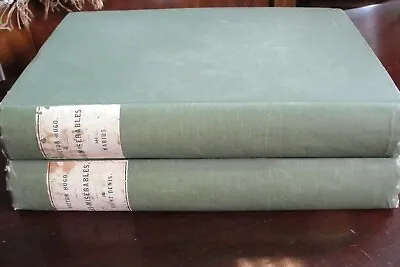 Antique Copyright 1886 Volumes III And IV Les Miserable Books • $45