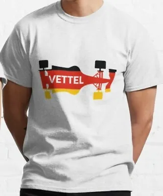 Vettel 5 German Flag Car T Shirt - %100 Premium Cotton • $15.97