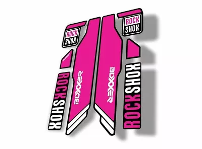 Rock Shox BOXXER 2015 Mountain Bike Cycling Decal Kit Sticker Adhesive Pink • $19.99