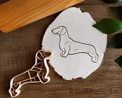 Dachshund Side Body Basset Dogs Face Cookie Cutter Pastry Fondant Pet Dog Doggo • £4.42