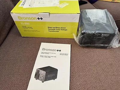 Bronson++ TI 200 200 Watt 220V - 110V Voltage Converter Use 200W “NEW” • £29.99