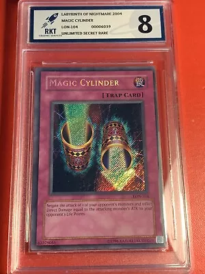 Magic Cylinder LON 104 Secret Rare RKT 8 2004 Yugioh Card • $18.68