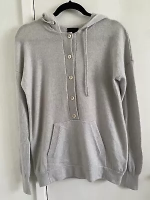 J. Crew Collection Italian Cashmere Hoodie Sweater Blue XS • $50