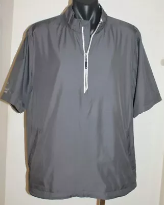 Cutter & Buck CB Wind Tec Golf Grey Wind Shirt 1/4 Zip Men's Size Large BNWT • $32.16