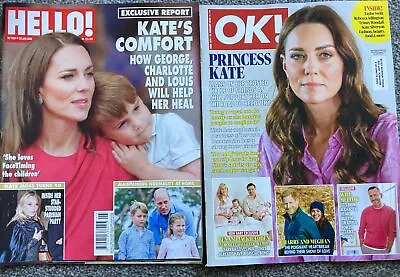 Hello OK  Magazine  Article/clippings  Kate Middleton Prince William 2024 • £6