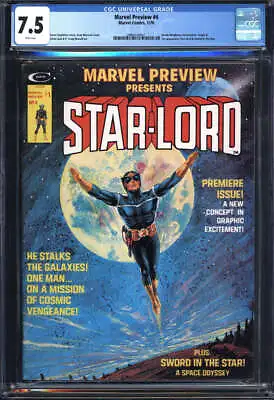 Marvel Preview #4 Cgc 7.5 White Pages // 1st Appearance Star-lord 1976 • $250
