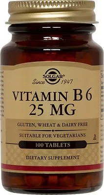 Solgar Vitamin B6 25mg 100 Tablets • $8.62