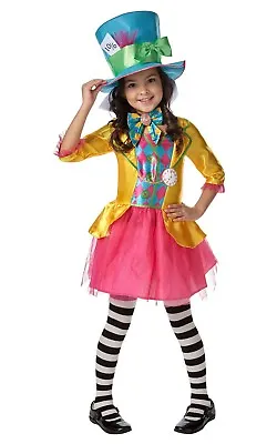 Child Disney MAD HATTER Girls Alice In Wonderland Costume World Book Day Week • £22.95