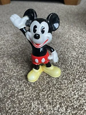 Vintage Mickey Mouse Walt Disney Productions Porcelain Ceramic Figure Japan • $9.50