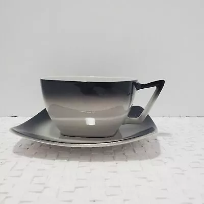 Vintage 1940s Orchard Ware Cup And Saucer - Black And White Dining • $12.60