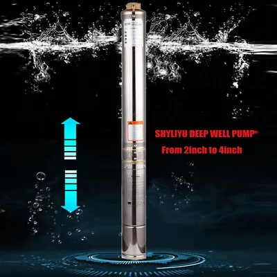 2 Inch Screw Pump Submersible Water Pump Deep Well Pump For Home Pool 370 W NEW • $118.29