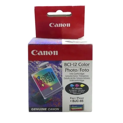 Original Canon Ink Cartridge BCI-12 Photo Coloured For Bjc 55 85 • £12.70
