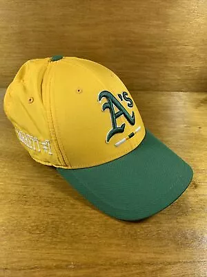 Oakland Athletics Nike Dri-Fit A's Cap Hat Adjustable #7 Garrett Green Logo H30 • $17.77
