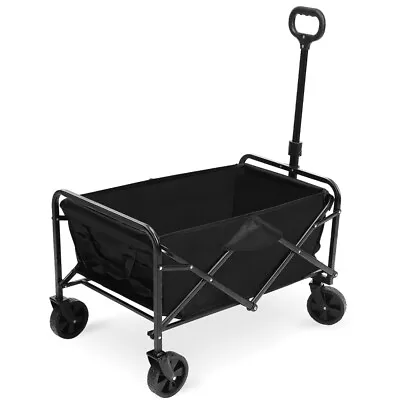 Foldable Collapsible Camping Outdoor Garden Trolley Cart Wagon Truck Wheelbarrow • £37.99