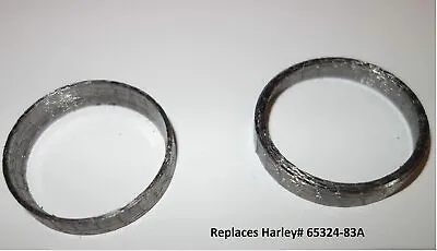 Tapered Exhaust Gaskets SET Pair For Harley Big Twin Sportster XL Repl 65324-83A • $10.95