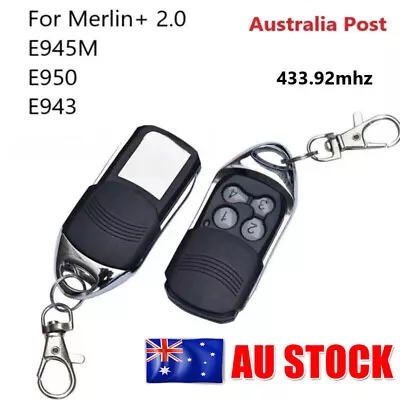 For Merlin+ 2.0 E945M E950 E943 Garage Gate Door Remote Control 433.92mhz AU • $21.05