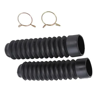 Universal Motorcycle Front Fork Dust Boot Durable Rubber Cover (2 Pcs) • $15.34