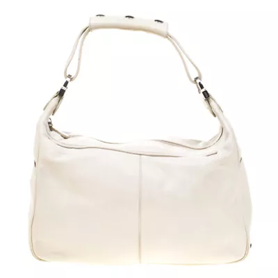 Tod's Off-White Leather Hobo • $180.60