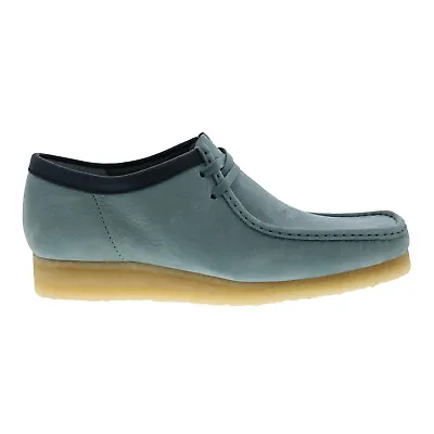Clarks Wallabee 26162538 Mens Gray Nubuck Oxfords & Lace Ups Casual Shoes • $62.99