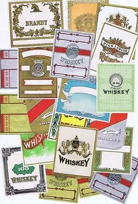 Set Of 20 Original SAMPLE Bottle Labels Koelle-Mueller Whiskey St Lous MO #172 • $14.99