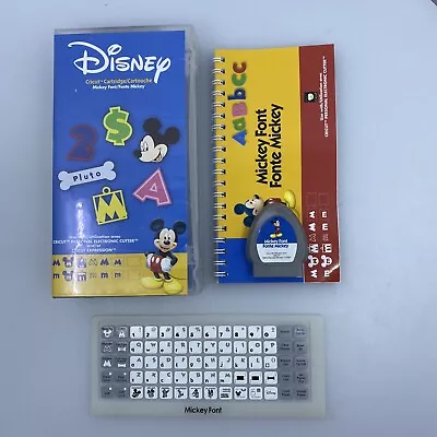 Cricut Disney MICKEY FONT Cartridge Electronic Cutter Provo Craft Unknown Status • $24.99