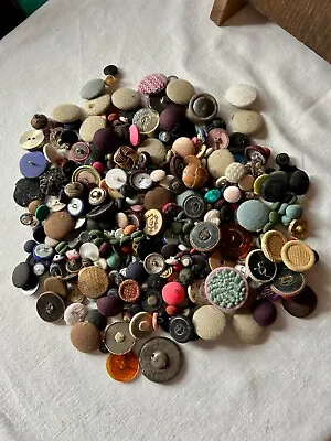 Vintage Assorted Buttons One Pound Lot • $9.99