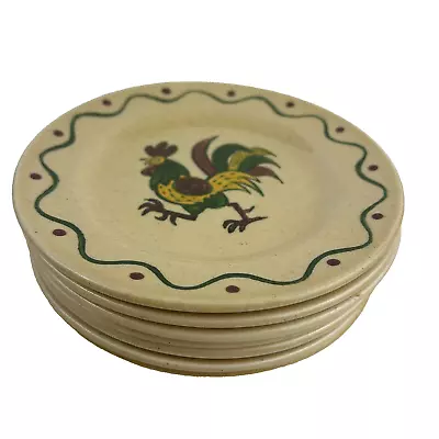 Metlox Poppytrail California Provincial Rooster 7 Bread & Butter Plates 6.5  • $29