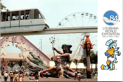 Postcard 1984 Louisiana World Exposition New Orleans King Neptune Mermaid C44 • $4.99